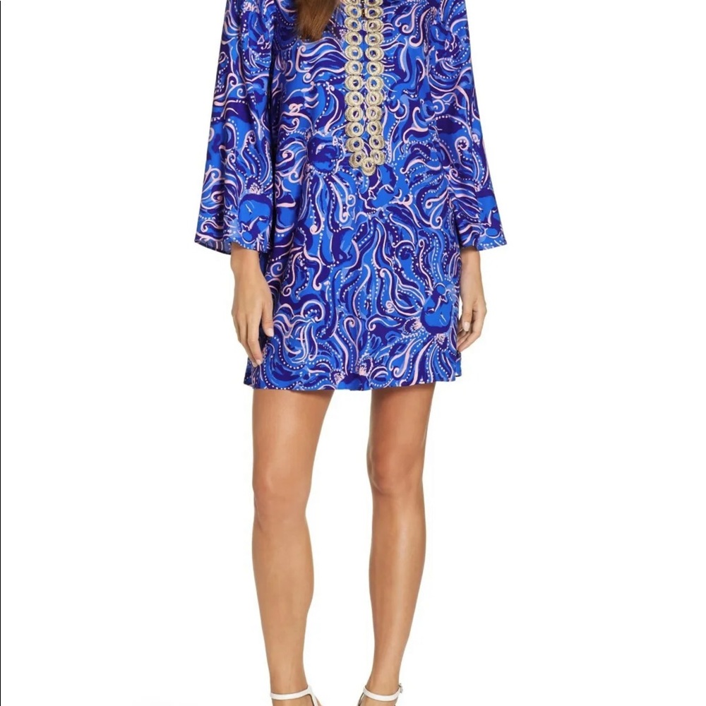 Lilly Pulitzer NWT Gracelynn Stretch Tunic Dress Whispurr Size 00,0,2,4